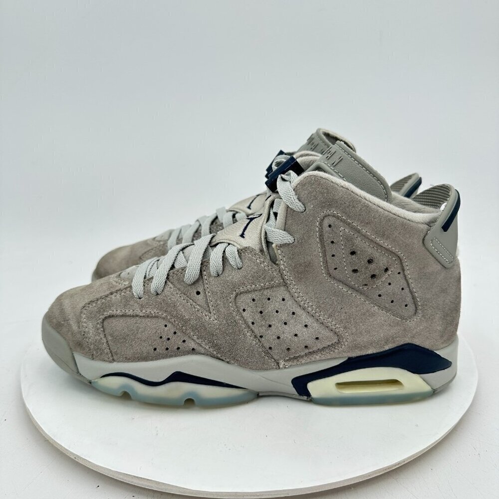 Nike Air Jordan 6 Retro Youth Size 7Y Women 8.5 Georgetown Magnet Navy Shoes